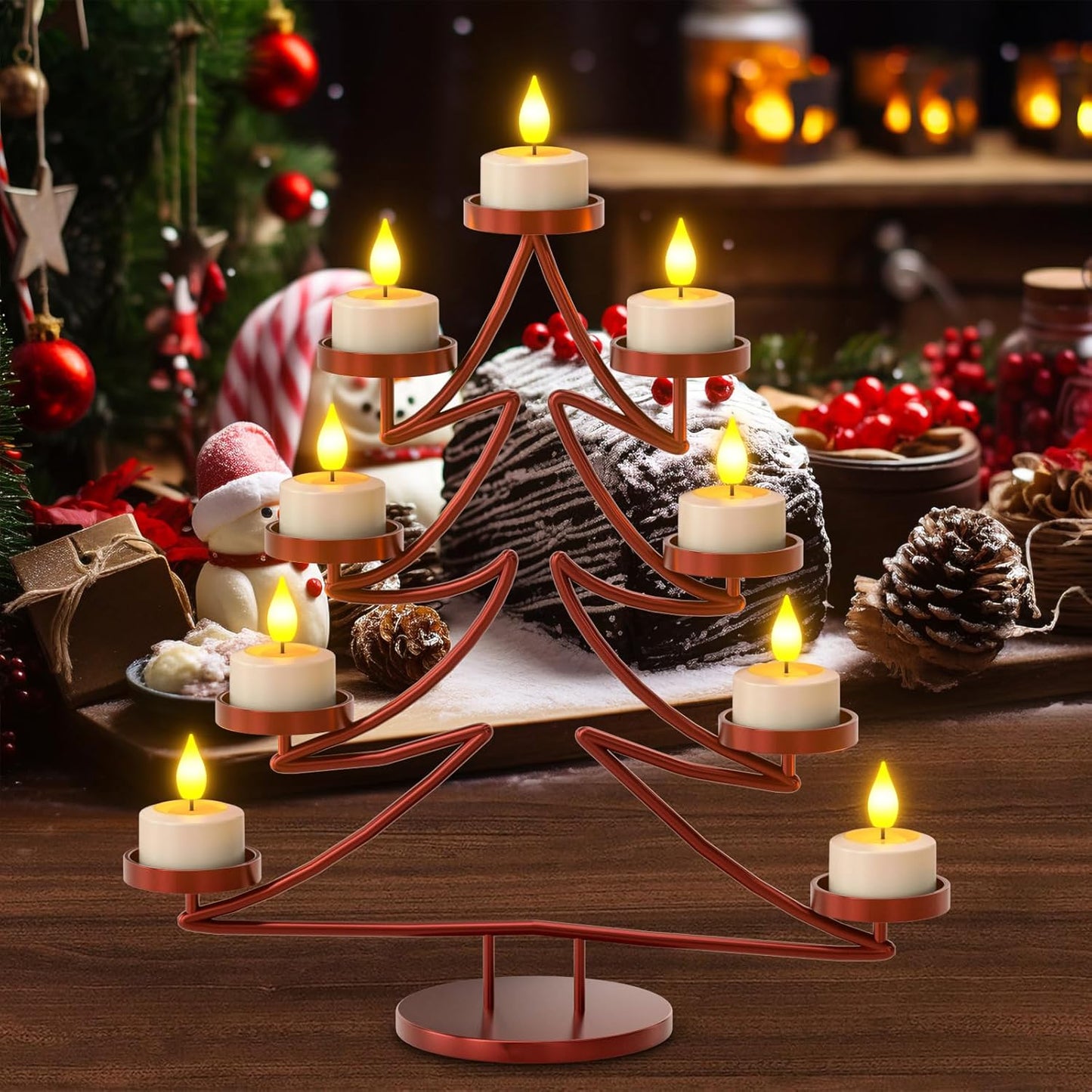 SoulBay Flameless Candles with Remote Control Timer & Charging Base, 12pcs USB Rechargeable Battery LED Tea Lights Candles Small Votive for Lantern Pool Mantle Weddings Emergency Christmas Decorative