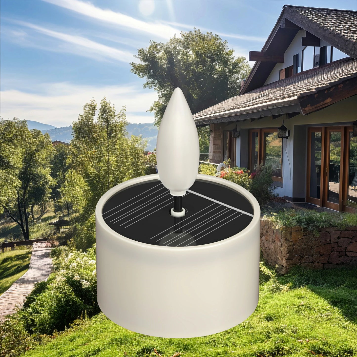 Solar Teelichter für den Außenbereich, wasserdicht, 12 Stück_02