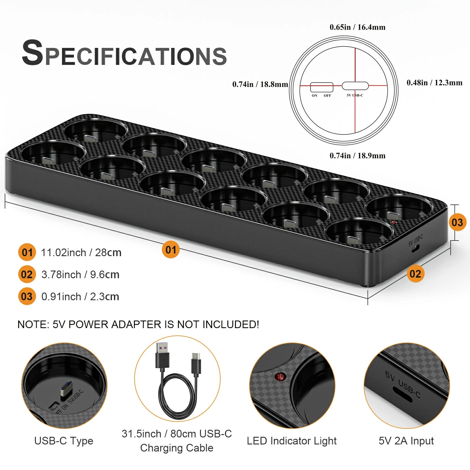 SoulBay® LED Teelichter Elfenbein Bernstein wiederaufladbar Fernbedienung Timer 12 Stück_07