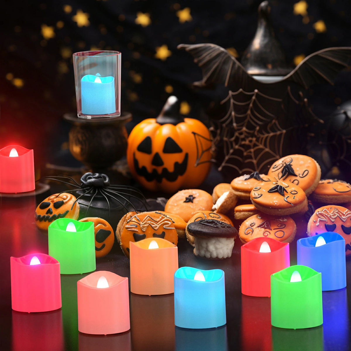 Daphomeu 6 LED-Teelichter Wiederaufladbar – Mit Timer, Fernbedienung, Flackernde Flamme, 3,6 Cm Ø, Für Weihnachten & Hochzeit